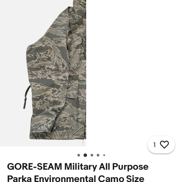 GORE-TEX men’s X-Large Camouflage Raincoat military brand - Picture 2 of 3